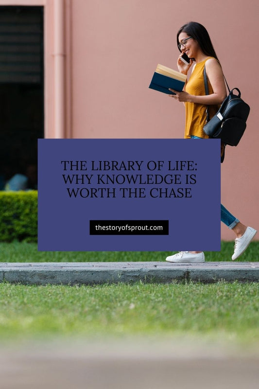 Girl walking and reading